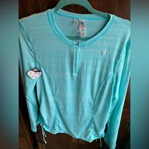 Zero Exposure 30 UPF Rash Guard Aqua Size XXL